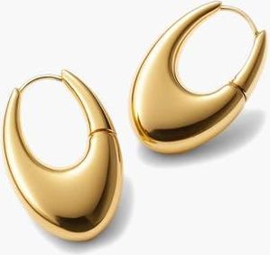 Yoj Eclipse Midi Hoops in Gold at Nordstrom