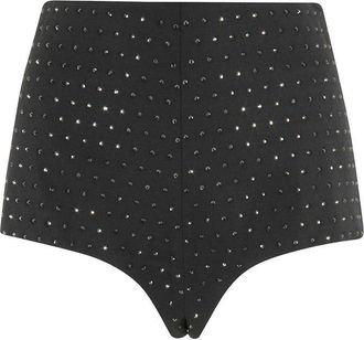 Andamane Tailored Culottes With All-Over Rhinestone Detail