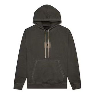 Nike Jordan Air Jordan Flight Heritage Washed Fleece Pullover Hoodie Black DA9789-010