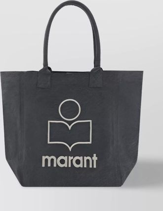 Isabel Marant yenky cotton rectangular handbag with two handles