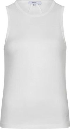 Dante6 Jovie Fine Rib Crewneck Tanktop - Dames - Tops zonder mouwen - Wit - XS - Katoen - Tops