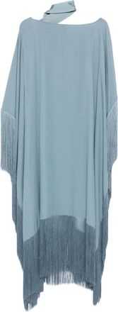 Taller Marmo Caftano con frange - Blu