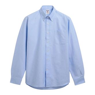 Sebago Casual Shirts, male, Blue, Size: XL Whaleback Shirt