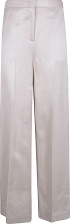 Semicouture Linen Wide Leg Trousers