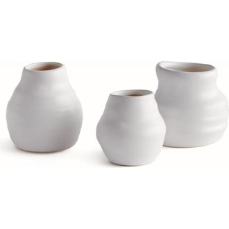 Napa Home & Garden Tabitha Bud Vases Set of 3 in White at Nordstrom