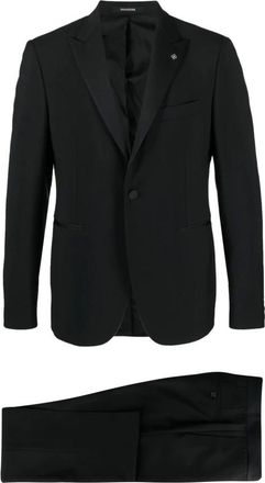 Tagliatore Heren, Pakken, Zwart, Maat: XL Zijde