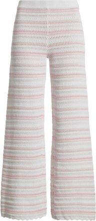 LoveShackFancy Clarabeth Stripe Knit Pants in Marbella Stripe at Nordstrom, Size Xx-Large