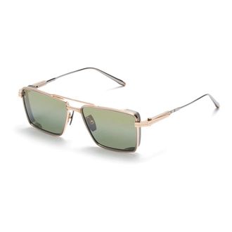 Akoni Rechthoekige zonnebril - Heren - Zonnebrillen - Geel - ONE Size - Accessoires