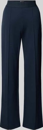 Christian Berg Stoffhose mit elastischem Bund in Dunkelblau, Größe 34