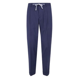 Barba Straight Broeken - Heren - Broeken - Blauw - Maat: M
