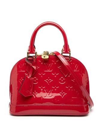 Louis Vuitton 2014 Monogram Vernis Alma BB satchel - women - Leather - One Size - Red