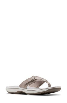 Clarks Breeze Sea Thong Sandal in Light Taupe at Nordstrom Rack, Size 12
