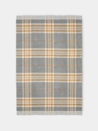 Johnstons of Elgin Double-Faced Wool Check Throw (75in/1.9m)
