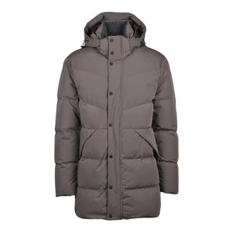 Paul & Shark Jassen, Heren, Groen, L, Polyester, Gewatteerde jas met rits en zakken