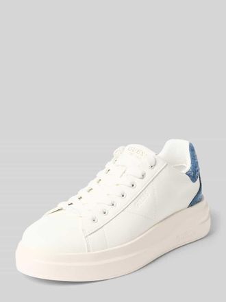 Guess Sneaker aus Leder-Textil-Mix Modell ELBINA14 in Weiss, Gr&ouml;&szlig;e 36