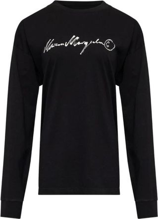 Maison Margiela T-Shirts - Dames - Longsleeves - Zwart - M - Tops