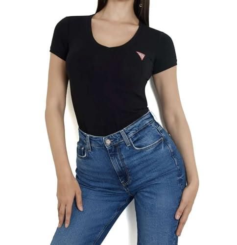 T-shirt Femme Guess Marron - Taille 38 - Occasion Très Bon état