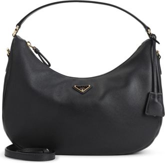Prada Black Logo Shoulder Bag
