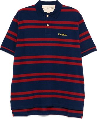 Valentino Striped Polo Shirt