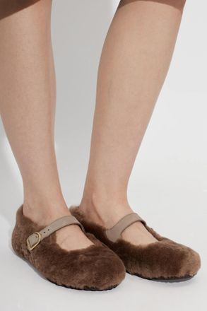 Birkenstock Ballet Flats Santa Clarita, Womens, Brown