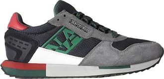 Napapijri Grijze Su&egrave;de Virtus Sneaker - Heren - Sneakers - Veelkleurig - 44 EU - Su&egrave;de - Schoenen