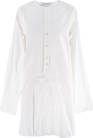 Stella McCartney White Cotton Button-Down Long-Sleeve Tunic Size XXS