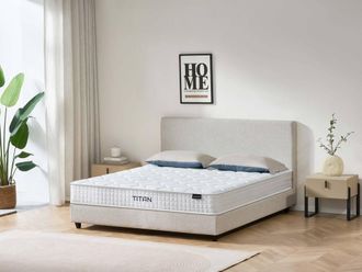 Titan Pocket Memory 800 Mattress in White | Size: Double