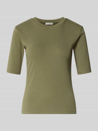 Christian Berg Slim Fit T-Shirt im Halbarm-Design in Oliv, Gr&ouml;&szlig;e XXL