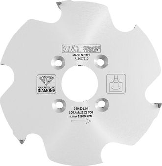 CMT 240.601.04 LAMA CIRCOLARE X LAMELLO P-SYSTEM DP 100.4x7/4x22 Z3 TCG