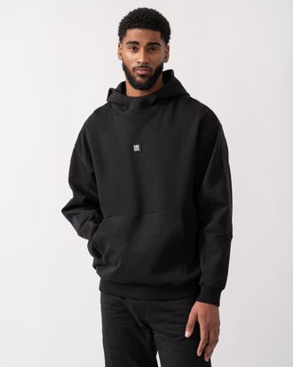 HUGO BOSS Mens Danovohood Hoodie in Black Cotton - Size X-Large