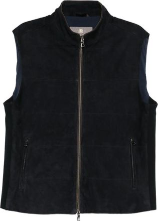N.Peal Gilet Belgravia con zip - Nero