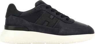 Hogan H709 Allacciato H Banda - Heren - Sneakers - Blauw - 40 1/2 EU - Leer - Schoenen