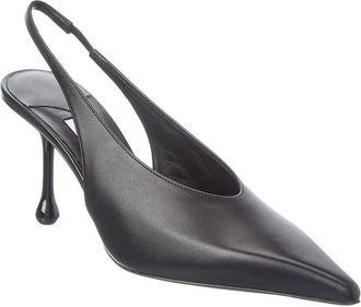 Jimmy Choo London Isa 80 Leather Slingback Pump