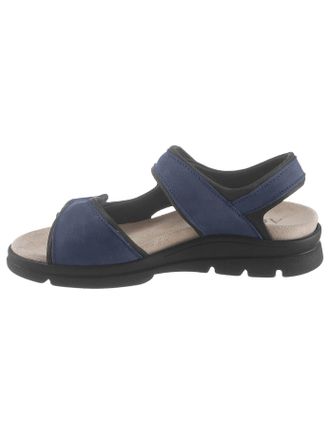 Aco Sandale ACO, Damen, Gr. 37, blau (marine), Nubukleder, Schuhe Sandale