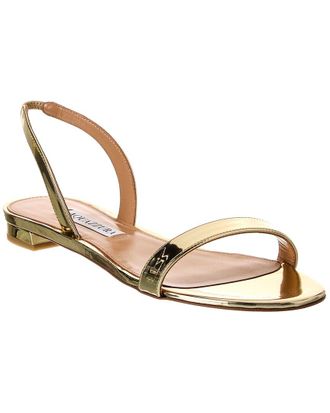 Aquazzura So Nude Leather Slingback Sandal
