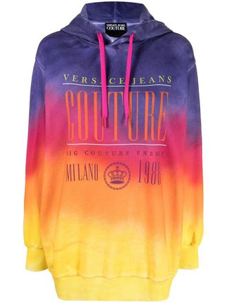 Versace Jeans Couture Felpa con fantasia tie dye - Multicolore