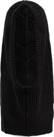 UGG ribbed-knit balaclava - women - Acrylic/Recycled Nylon/Recycled Acrylic/Wool - One Size - Black