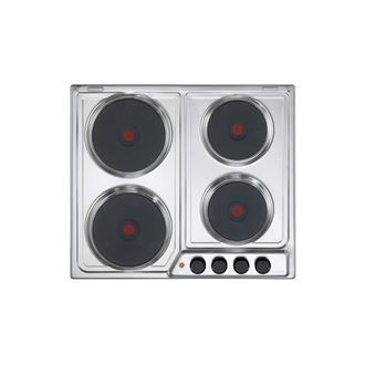 DeLonghi Placa De Cocci&oacute;n Empotrada Delonghi Ffi 46 Er De Acero Inoxidable De 60 Cm Con Placa Sellada Y 4 Quemadores