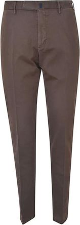 Incotex Stretch Katoen 30 Slim Fit Broek - Heren - Chinos - Bruin - 3XL - Katoen - Broeken