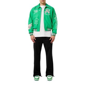 Represent Herenbroek van geweven stof met getrapte pasvorm (Zwart)