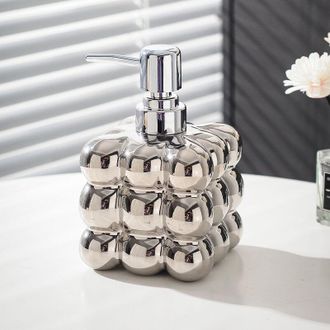 OEM Dispenser Di Sapone In Ceramica, Flacone Per Gel Doccia Da Appoggio, Dispenser Per Sapone Liquido Da Bagno, Flacone Vuoto Ricaricabile Per Shampoo, Ge