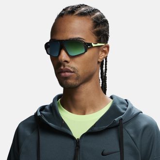 Nike Mens Flyfree Mirrored Sunglasses in Black | NKFV2391-010