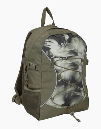 Mountain Warehouse Womens Mountain Warehouse Bolt Patterned 18L Backpack - Green - Size: ONE size