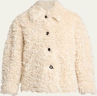 Isabel Marant Tarvey Faux-Fur Shirt Jacket