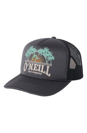 O'Neill Arlie Trucker Hat in Washed Black at Nordstrom