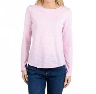 Elliott Lauren Lilly Long Sleeve Tee In Petal