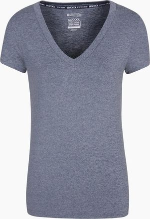 Mountain Warehouse Womens Mountain Warehouse Womens/Ladies Vitality V Neck T-Shirt - Navy - Size: 12