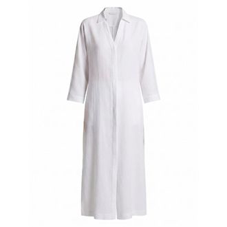 PESERICO Long Caftan - female - Peserico - Shirt Dresses - White - XS - Dresses