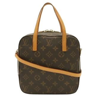 Louis Vuitton Pre-owned Vintage Canvas Handbag - Dames - Pre-owned - Bruin - Maat: ONE Size Leer