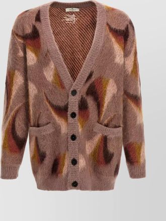 Etro v-neck cardigan front pockets